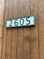 House Number Sign (Horizontal)