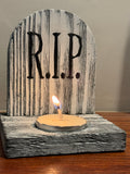 Gravestone Tea Light Candle Holder Wall/Shelf