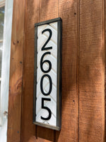 House Number Sign (Vertical)