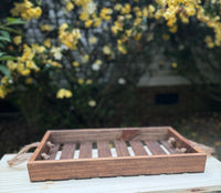 Wooden Crate Decorative Tray