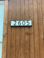 House Number Sign (Horizontal)