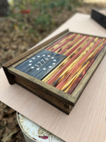 Betsy Ross 1776 Flag Wall Mounted Hidden Storage Box