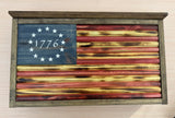 Betsy Ross 1776 Flag Wall Mounted Hidden Storage Box